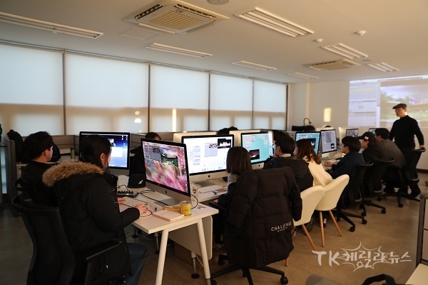 미디어파사드 교육 과정 사진=경북문화콘텐츠진흥원