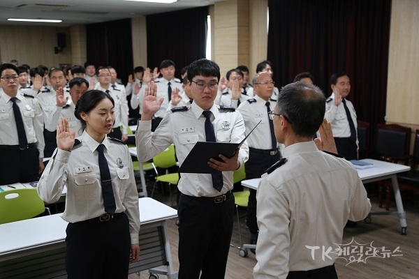 음주운전 근절 결의 및 청렴선서  사진=안동소방서