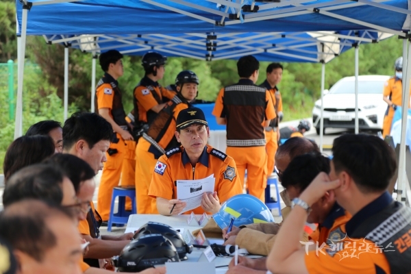 훈련회의. 사진=안동소방서
