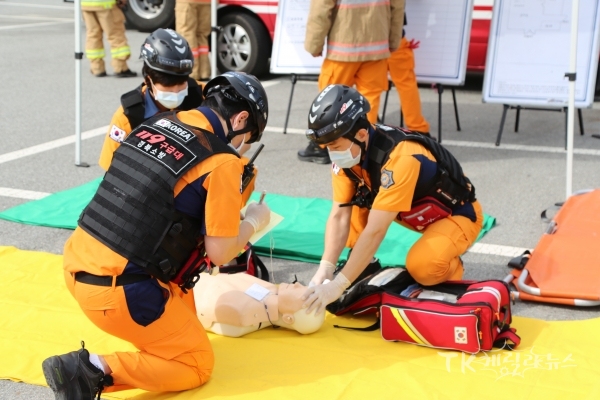 훈련사진=안동소방서