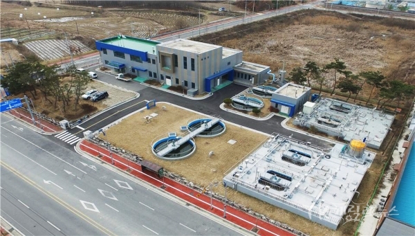 폐수처리장 전경. 사진=안동시
