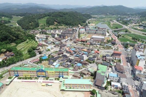 지적재조사 드론 활용. 사진=예천군