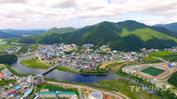 사진=청송읍 전경. 사진=청송군