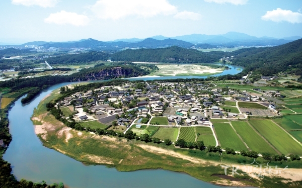 하회마을 전경. 사진=안동시
