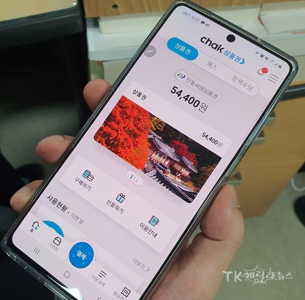 모바일 안동사랑 상품권. 사진=안동시