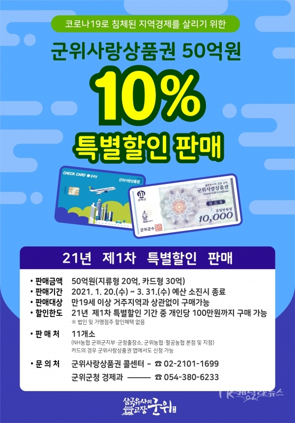 카드형 군위사랑상품권. 사진=군위군