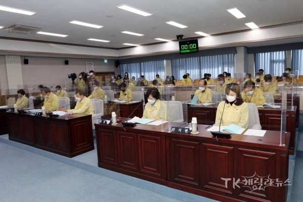 205회 임시회 개회. 사진=상주시의회