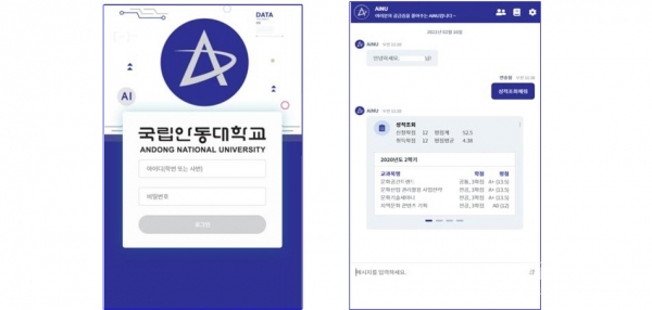 챗봇. 사진=안동대