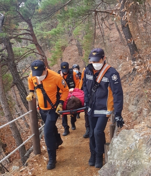 산악사고 출동. 사진=포항남부소방서