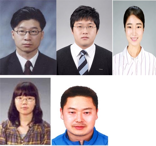 보건위생과 김민식,노인장애인복지과 류승래 주무관,문화유산과 남혜선,환경관리과 전유진,서구동행정복지센터 정재호 팀장(시계방향). 사진=안동시