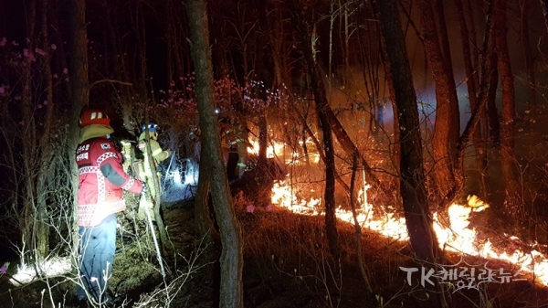 산림화재. 사진=대구소방서