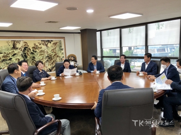 원희룡 국토부 장관 간담회. 사진=경북도