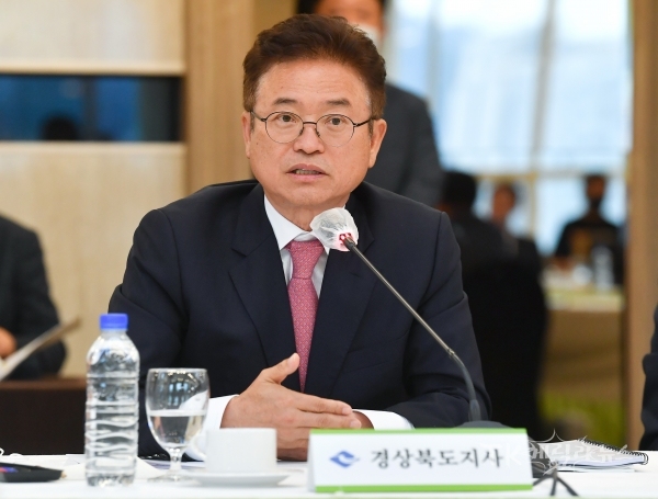 이철우 경북도지사가 시도지사협의회장에 당선되어 취임 소감을 말하고 있다. 사진=경북도