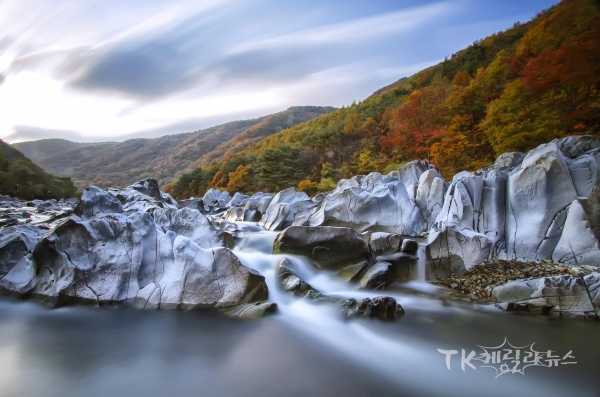 청송지질공원 백석탄. 사진=경북도