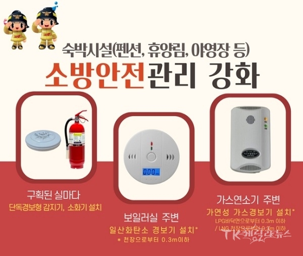 숙박시설 소방안전관리.  사진=청송소방서