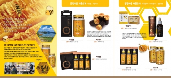 꿀벌마을 농업회사법인주식회사 주요제품. 사진=안동시