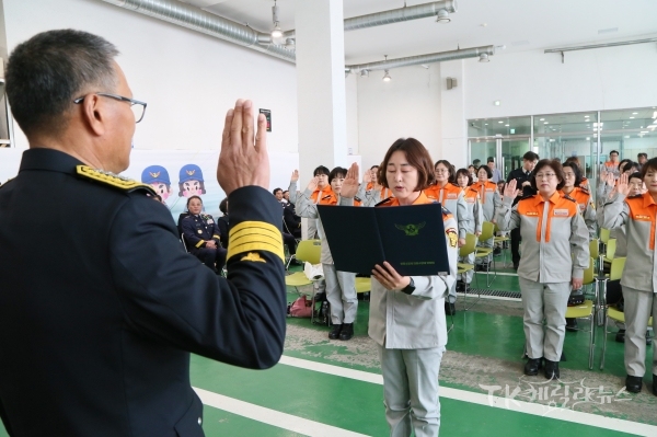 선서. 사진=안동소방서
