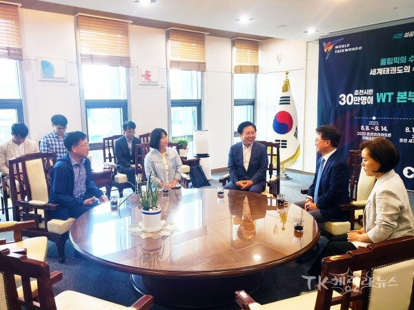 춘천시장 면담. 사진=안동시