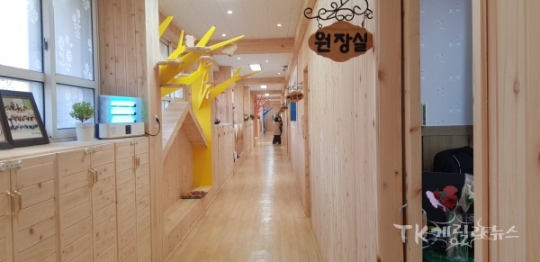 어린이이용시설 목조화사업(2022년 영주 성곡어린이집). 사진=경북도