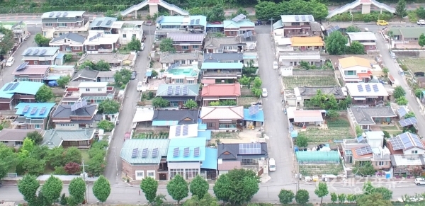 기존 사업 진행된 임동 중평리 마을. 사진=안동시