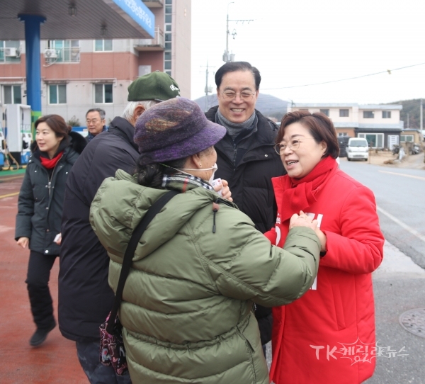 기계시장 방문.  사진=김정재 의원실