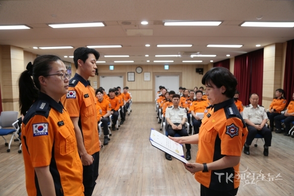우수지원 표창. 사진=안동소방서