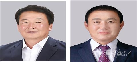 의장당선인 안문길 의원, 부의장당선인 이동욱 의원. 사진=경산시