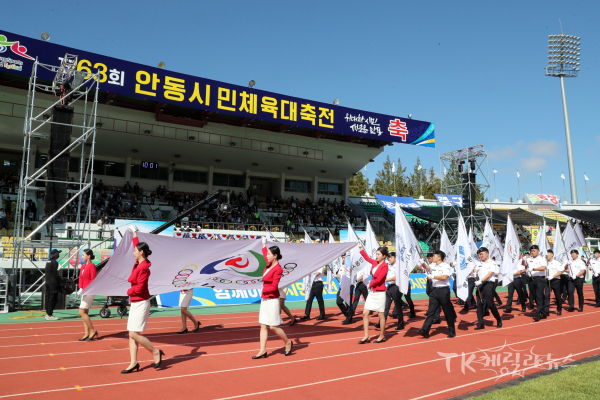 제63회 안동시민체육대축전 입장식 장면. 사진=안동시