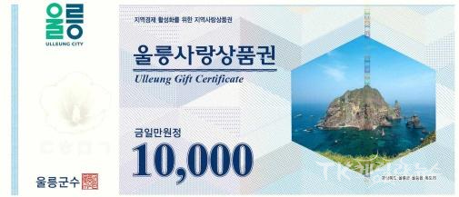 울릉사랑상품권.  사진=울릉군